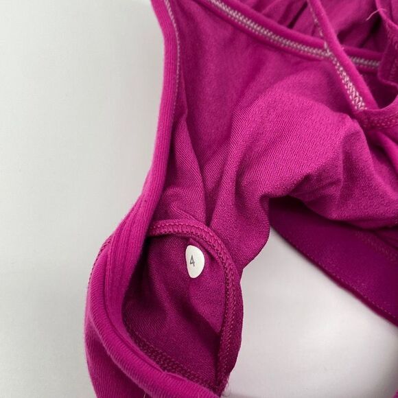 LULULEMON No Limits Athletic Tank With Built in Bra Elastic Waistband‎ pink 4 - Picture 8 of 10